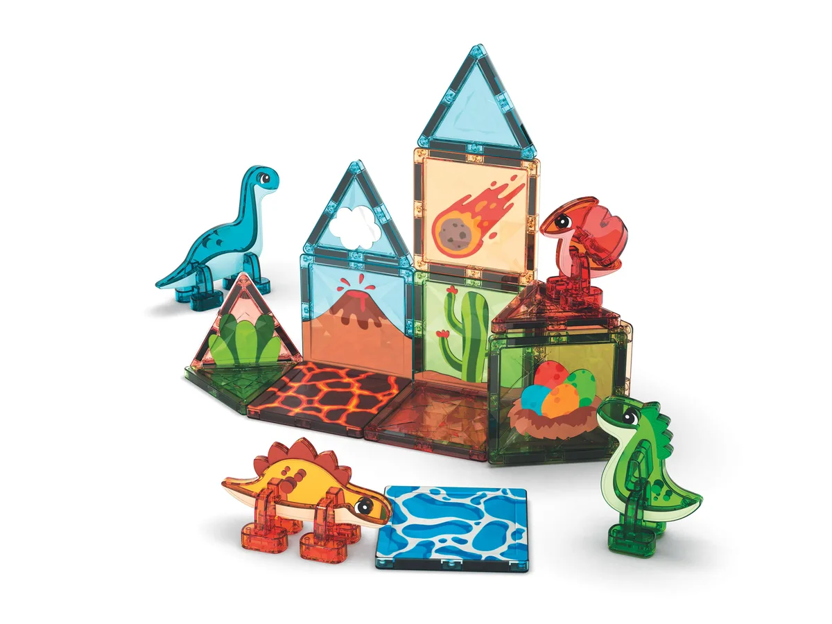 Magneet speelgoed Dino World 25 van Geomag – productfoto