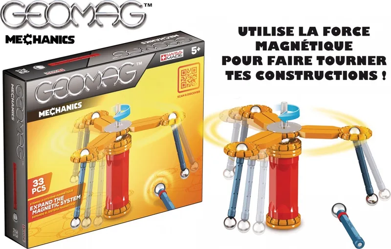 Mechanica - Magnetische blokken / GEO-720 33 stuks by Geomag in Blauw – product photo