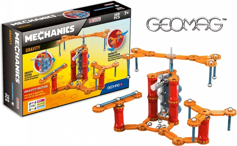 Mechanics Gravity Motor - 169 delig by Geomag in Oranje – product photo