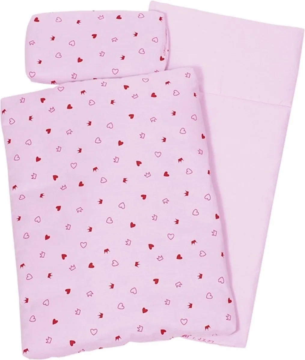 Beddengoed voor Poppen van Goki in Roze – productfoto