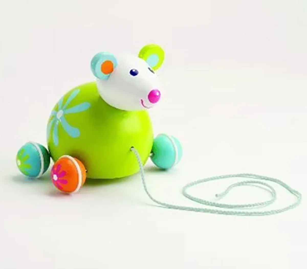 Boikido Mouse Green Trekfiguur - Muis Hout by Goki in Green – product photo