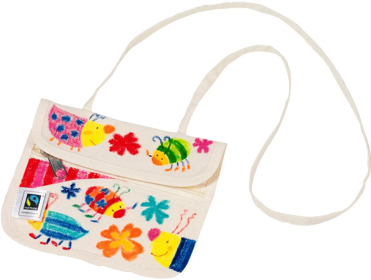 Buideltasjes om te kleuren van Goki in Wit – productfoto