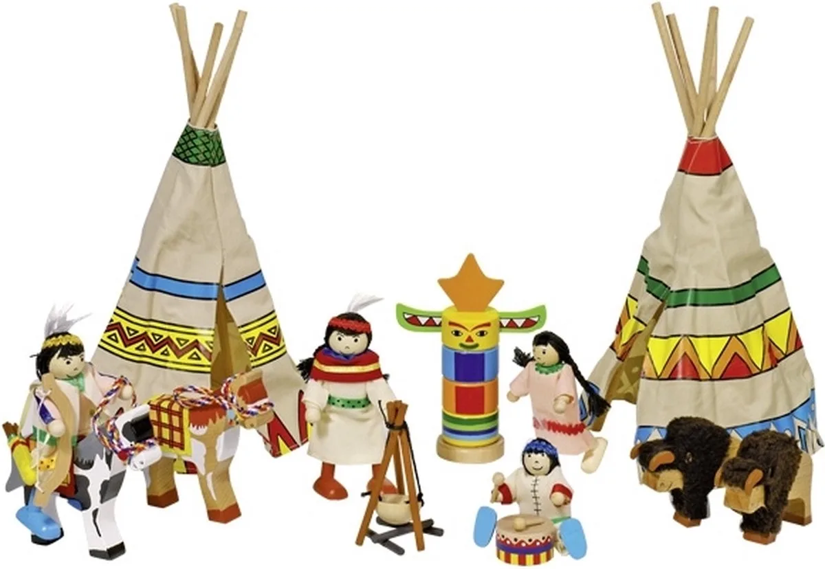 Buigpopje - Indianen by Goki in Multicolour – product photo