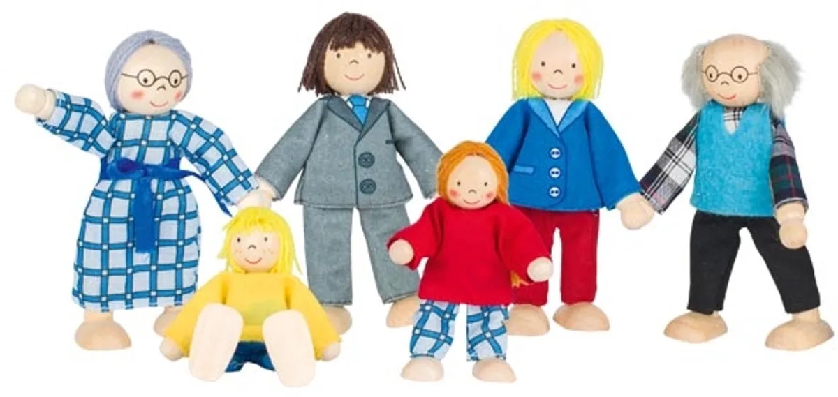 Buigpopje - Stadsgezin - H9-11Cm - Set Van 6 - 3 Jaar by Goki in Multicolour – product photo