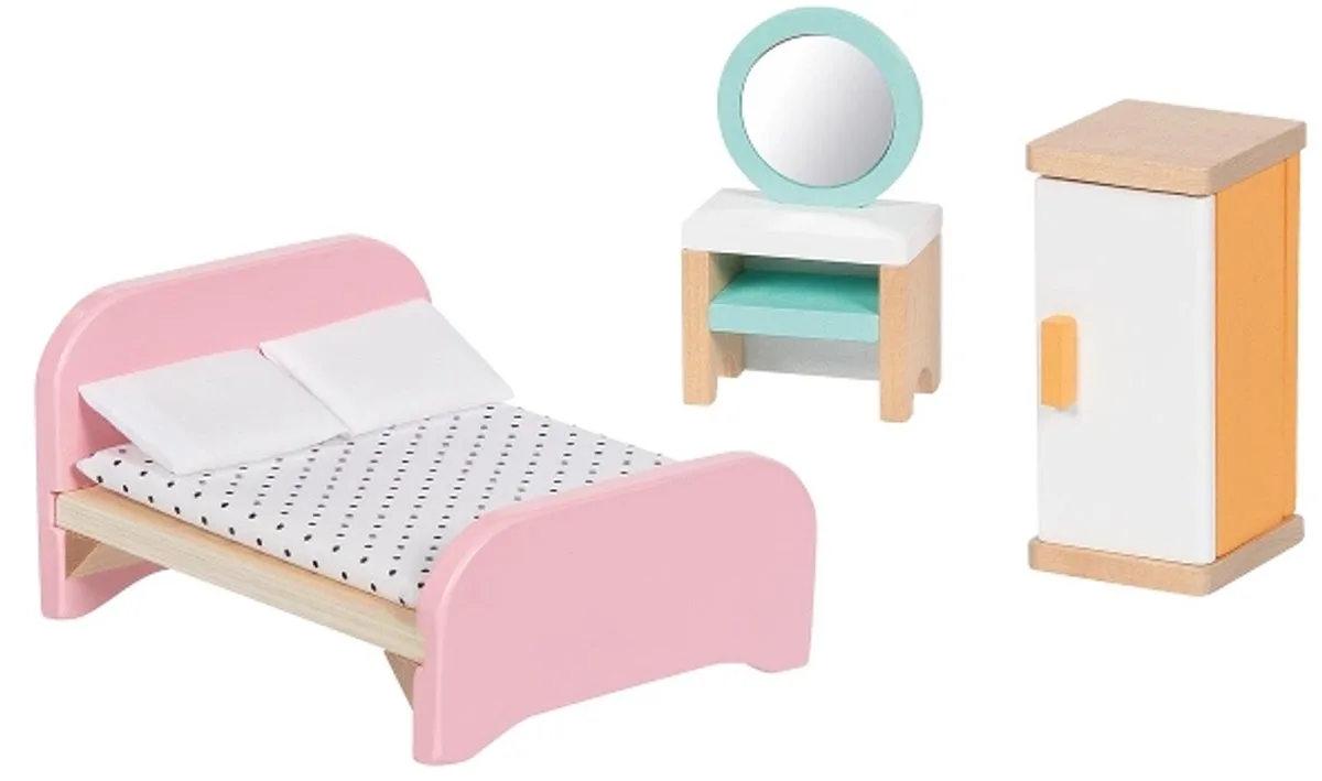 Copenhagen Doll Furniture Bedroom Set de Goki en Multicolore – photo du produit