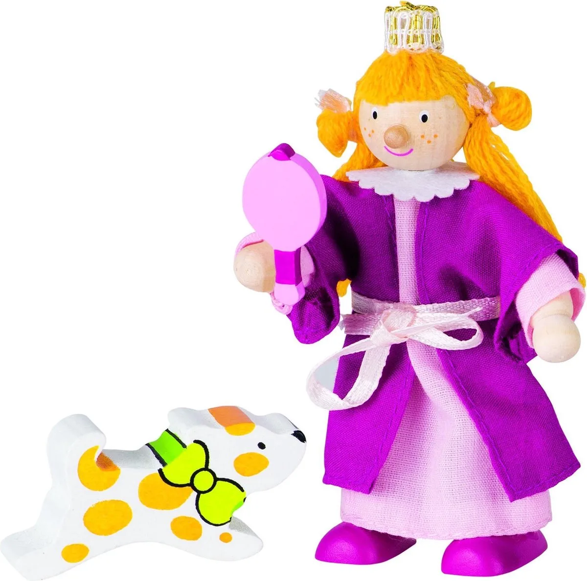 Houten buigpopje prinses 10cm de Goki en Violet – photo du produit