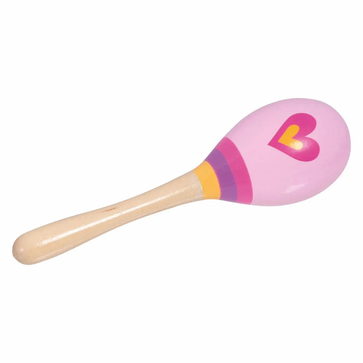 Wooden Maracas Heart von Goki in Mehrfarbig – Produktfoto