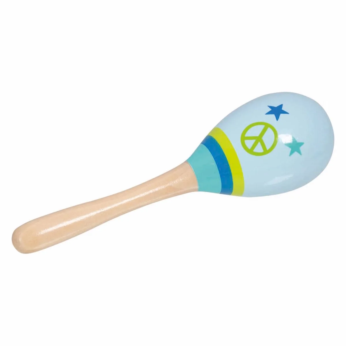 Wooden Maracas Peace von Goki in Mehrfarbig – Produktfoto