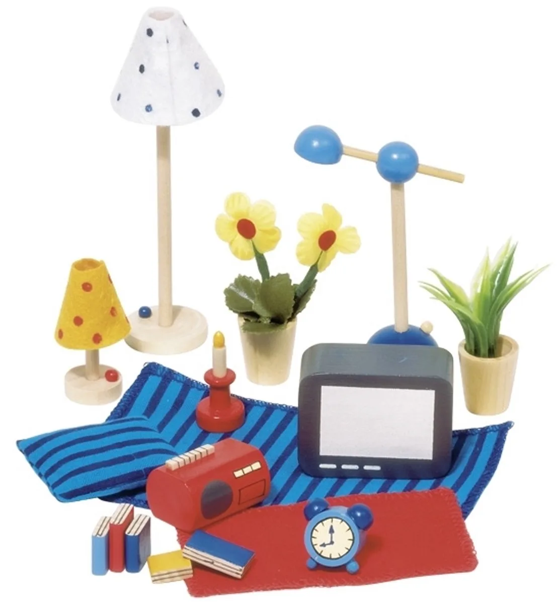 Accessories Living room 17 pcs von Goki in Mehrfarbig – Produktfoto