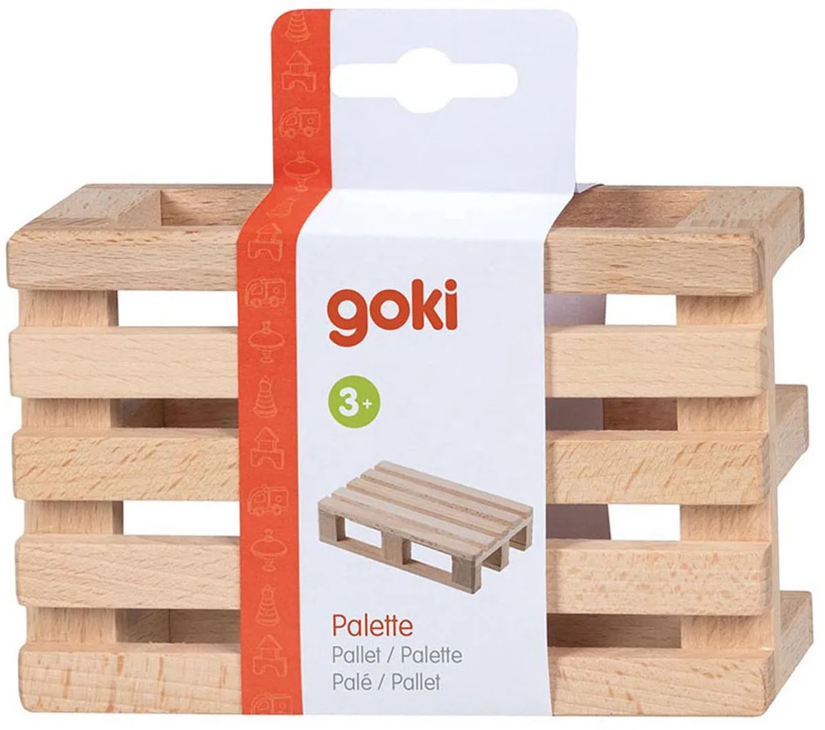 Houten Poppenmeubel Pallet de Goki en Multicolore – photo du produit