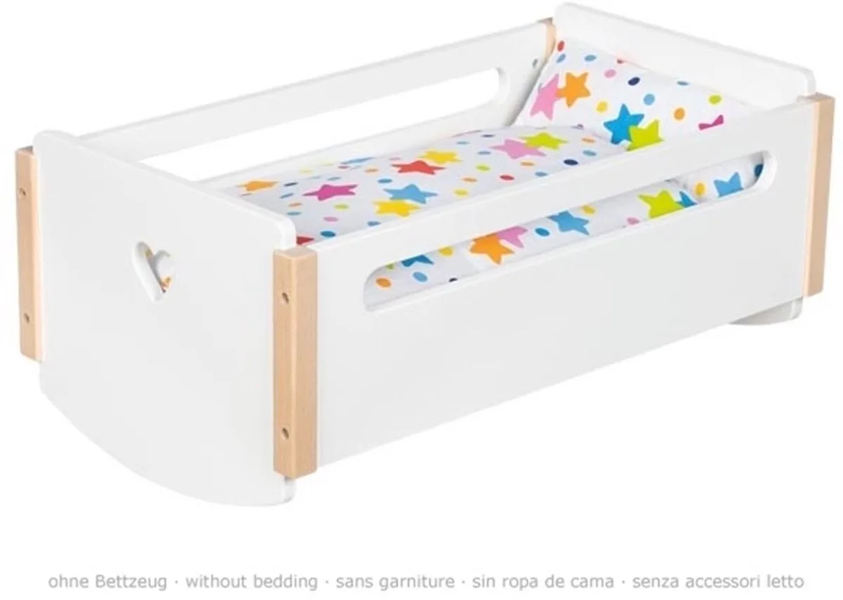 Houten Poppenwiegje van Goki in Meerkleurig – productfoto