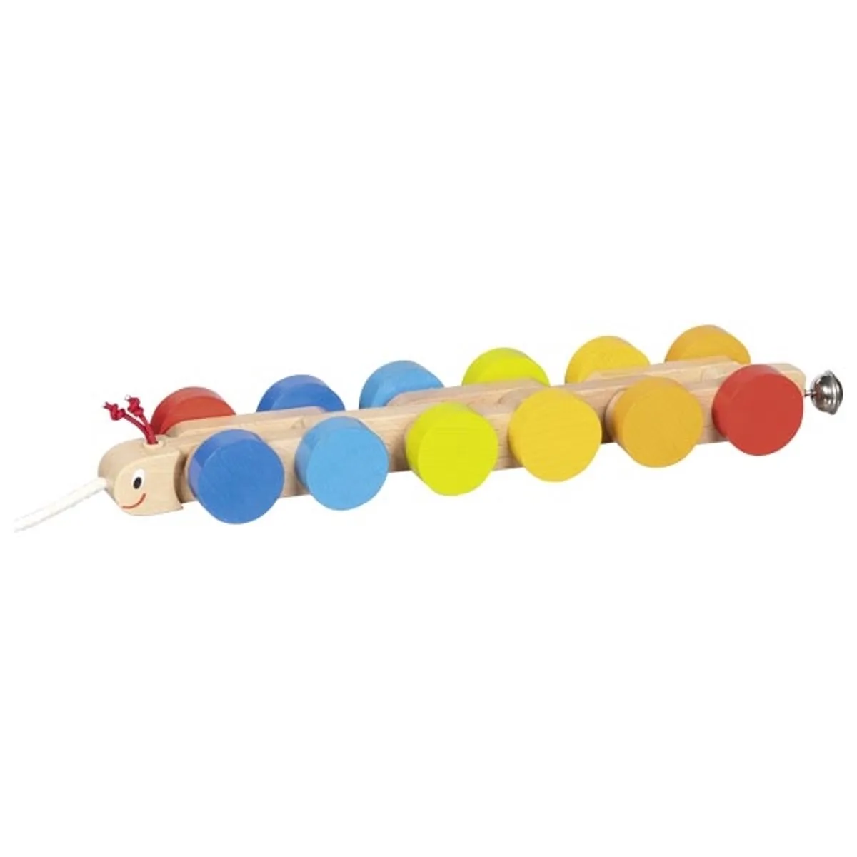 Houten Trekdiertje Rups Mathilda by Goki in Multicolour – product photo