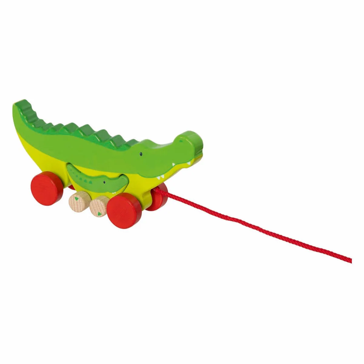 Houten Trekkrokodillen Cosmo & Croki de Goki en Multicolore – photo du produit