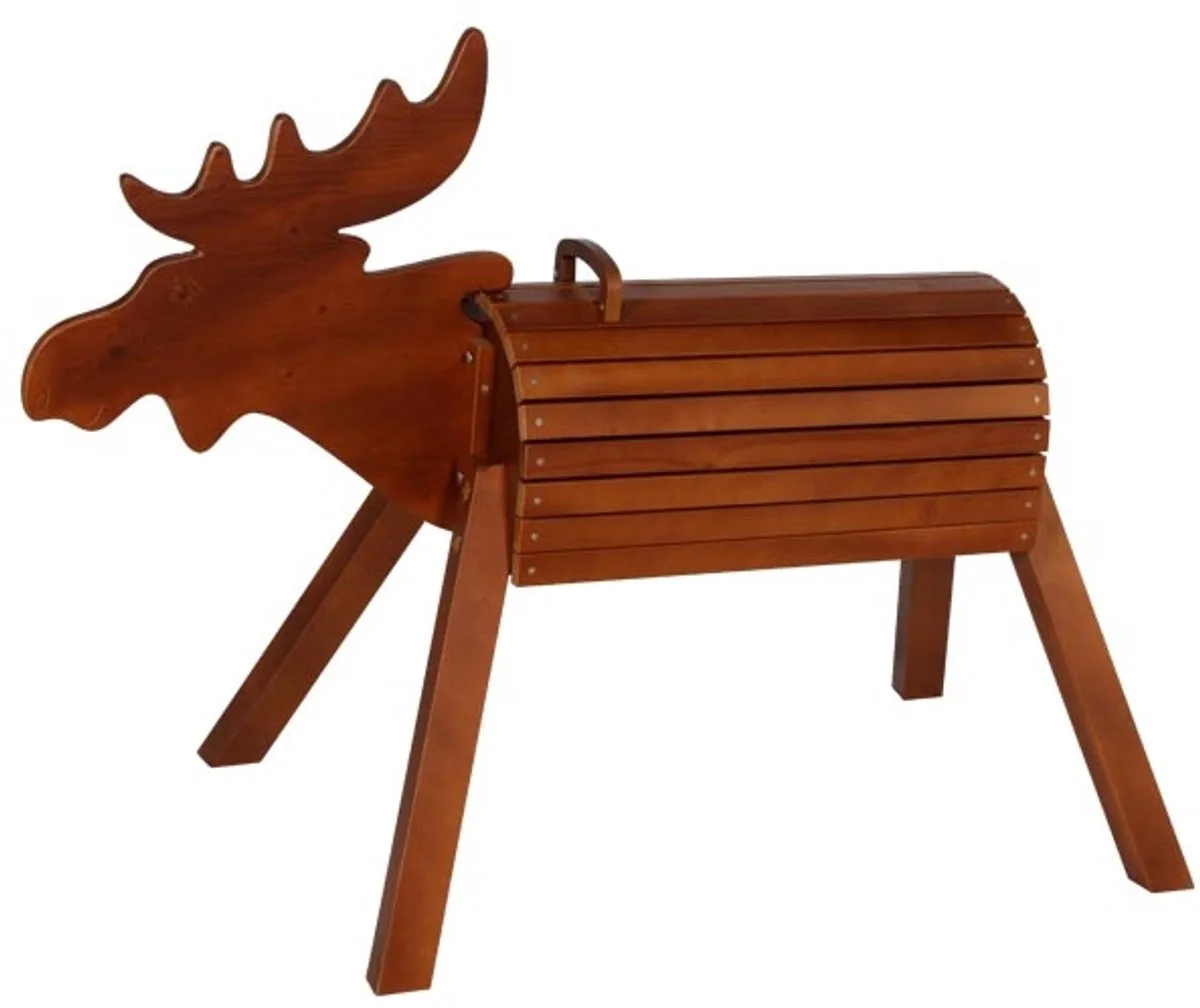 houten tuinspeelgoed eland Elo - zit hoogte 80 cm - weerbestendig. de Goki en Multicolore – photo du produit