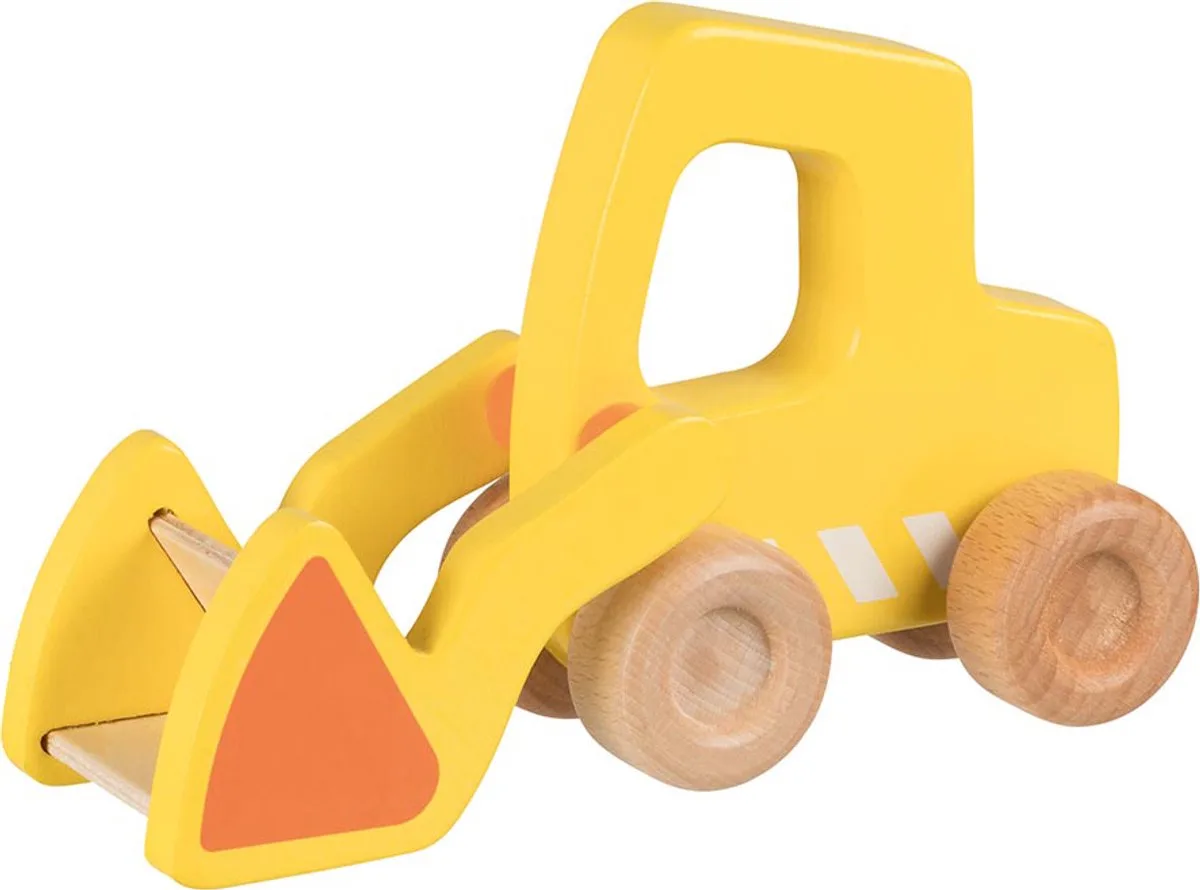 Houten voertuig - Graafmachine - 18X6,5X12Cm - 2 Jaar by Goki in Multicolour – product photo