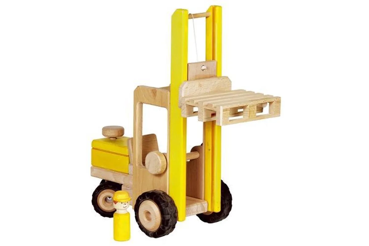 Houten voertuig - Heftruck - 36X17,5X39Cm - 3 Jaar by Goki in Multicolour – product photo