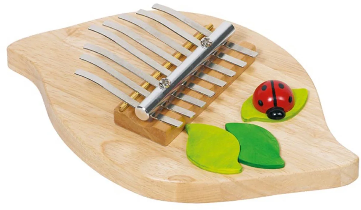 Kalimba - Lieveheersbeestje - L22Cm - Hout - 5 Jaar fra Goki i Brun – produktbillede