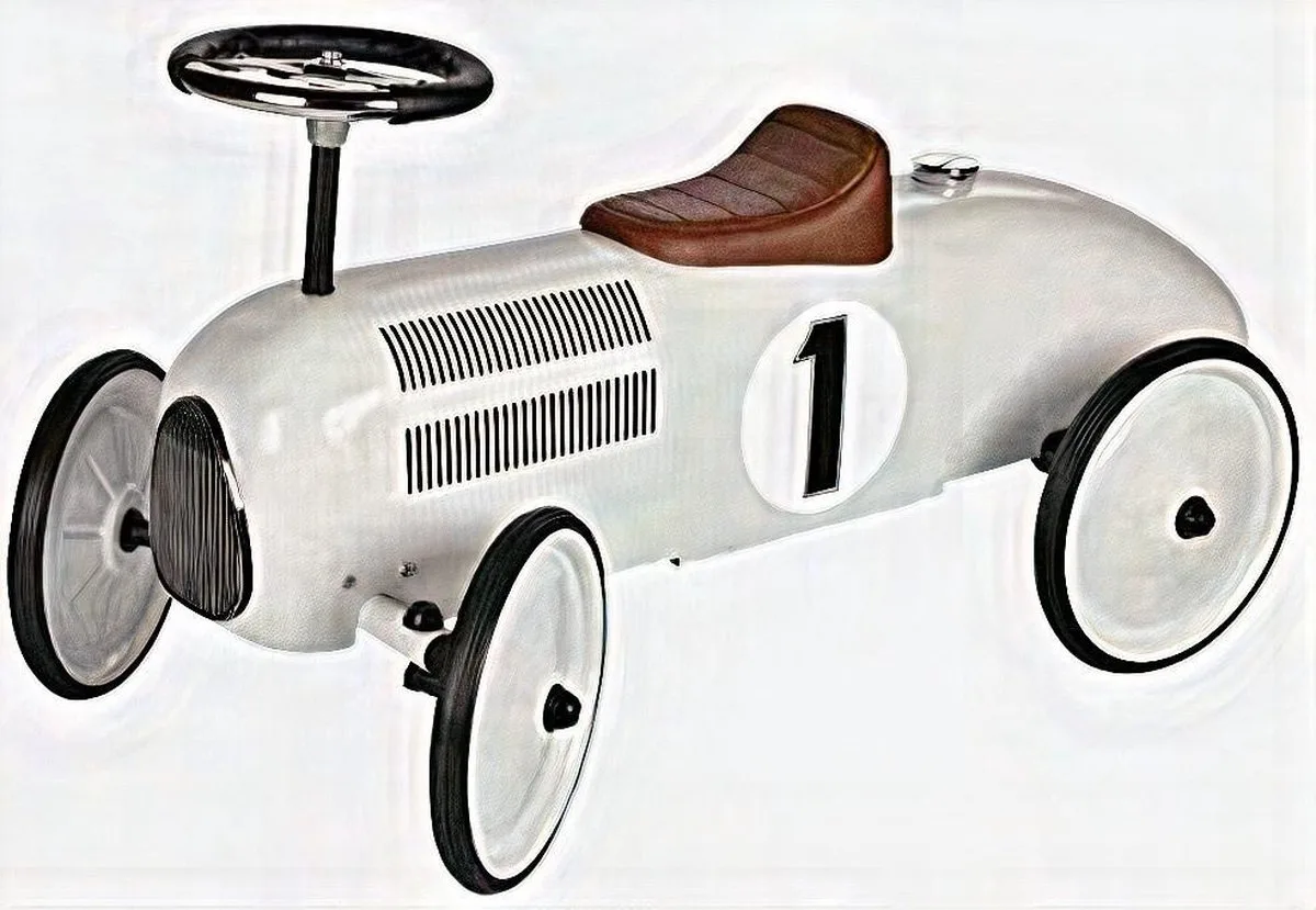 Loopauto - Wit - 73,5X35X40Cm - Metaal En Kunststof - 1 Jaar från Goki i Vit – produktbild