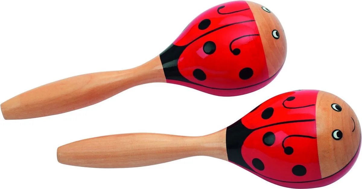 Maracas - Lieveheersbeestje - L17Cm - 2 Stuks - 3 Jaar by Goki in Multicolour – product photo