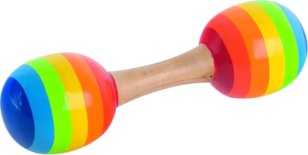 Maracas - Strepen - L16Cm - Set Van 2 - 3 Jaar de Goki en Multicolore – photo du produit