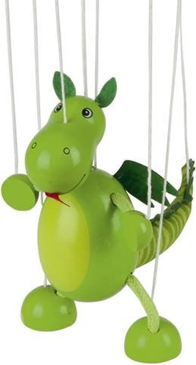 Marionet - Dinosaurus - 16Cm - Hout - 3 Jaar de Goki en Vert – photo du produit