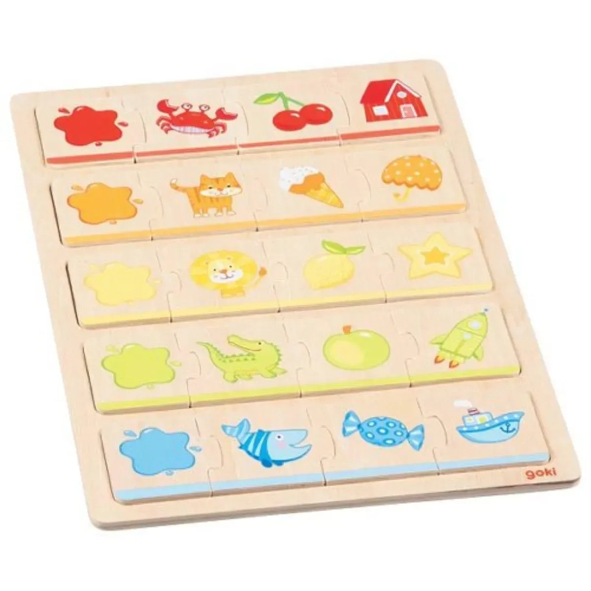 Mein erstes Farbenpuzzle von Goki – Produktfoto