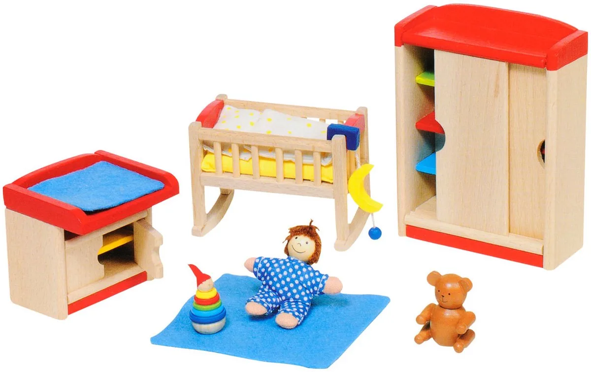 Meubeltjes Poppenhuismeubeltjes Kinderkamer 12-delig de Goki en Multicolore – photo du produit