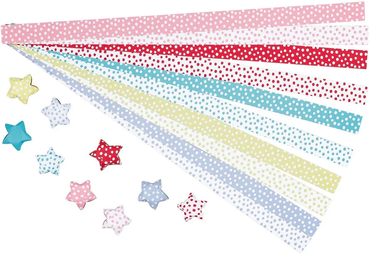 Origami Fold Stars Craft Kit von Goki in Mehrfarbig – Produktfoto