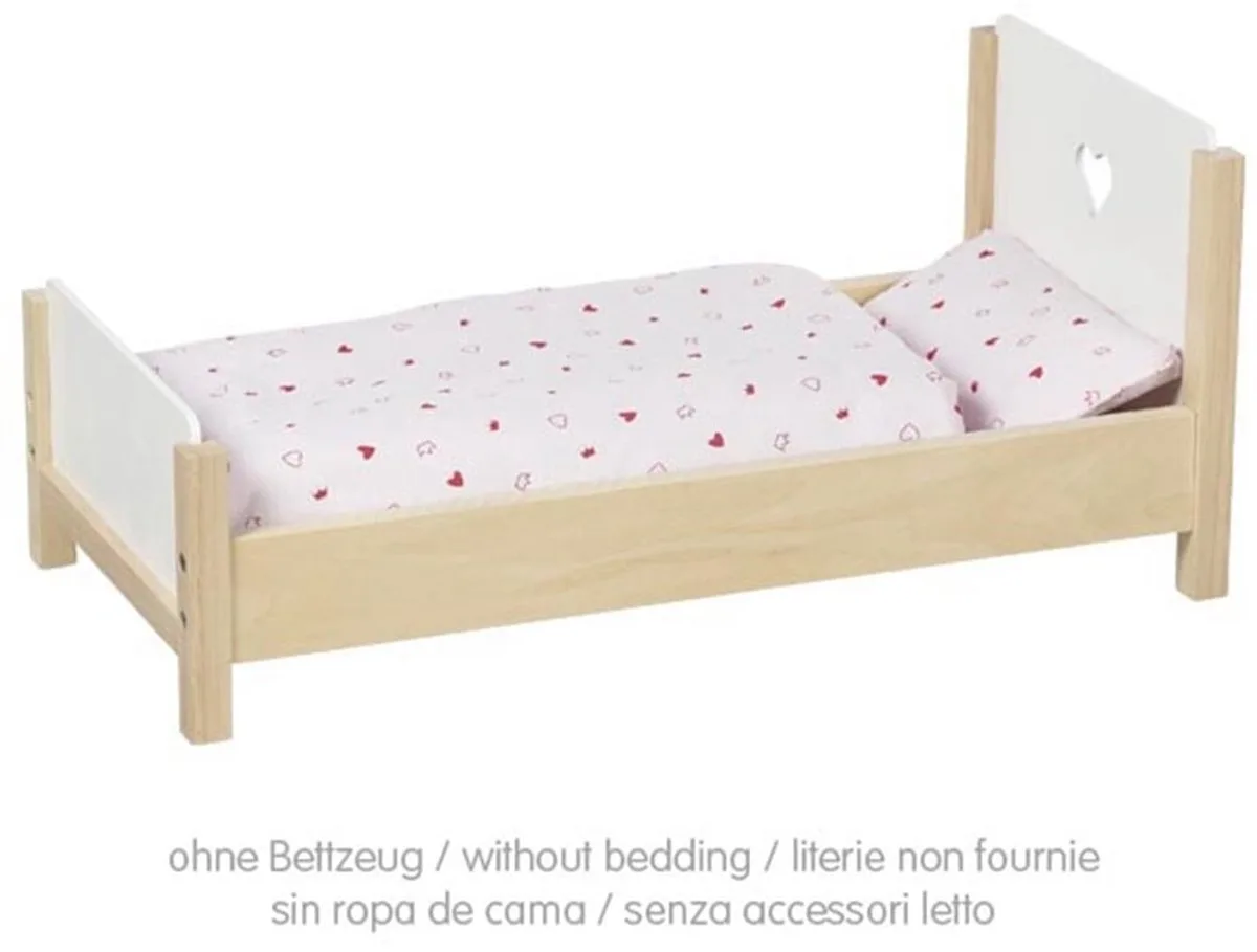 Poppenbed - Hart - 57X29X25Cm - 3 Jaar van Goki in Meerkleurig – productfoto