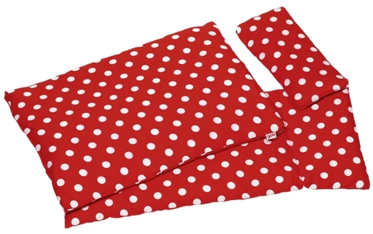 Poppenbeddengoed - met Witte Stippen de Goki en Rouge – photo du produit
