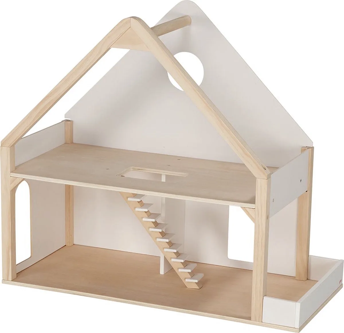 Poppenhuis: 2 ETAGENHUIS 74x33,5x66cm, hout, 3+ fra Goki i Flerfarvet – produktbillede