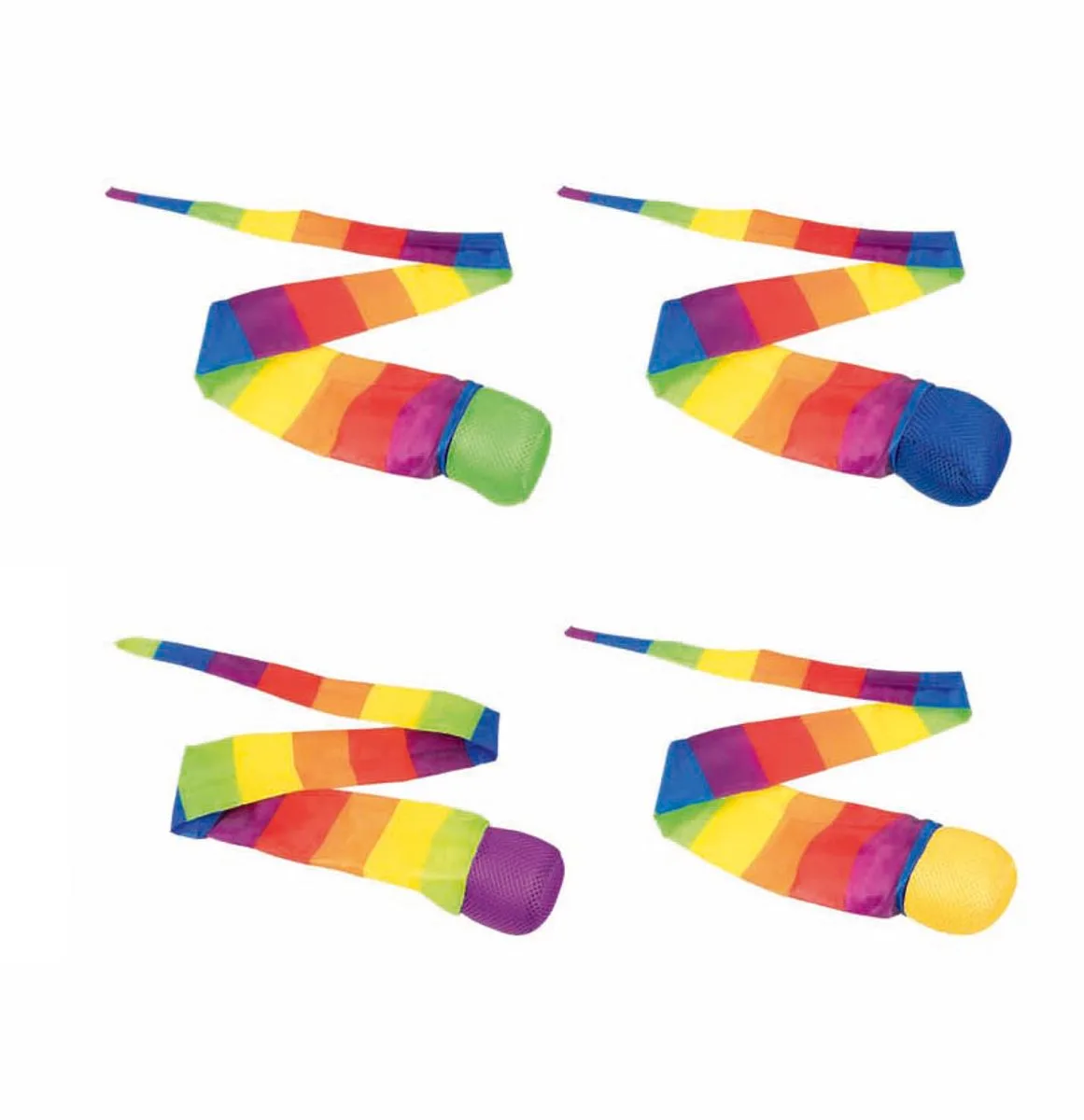 Regenboog slingerbal - kleurrijk buitenspeelgoed voor kinderen. fra Goki i Flerfarvet – produktbillede