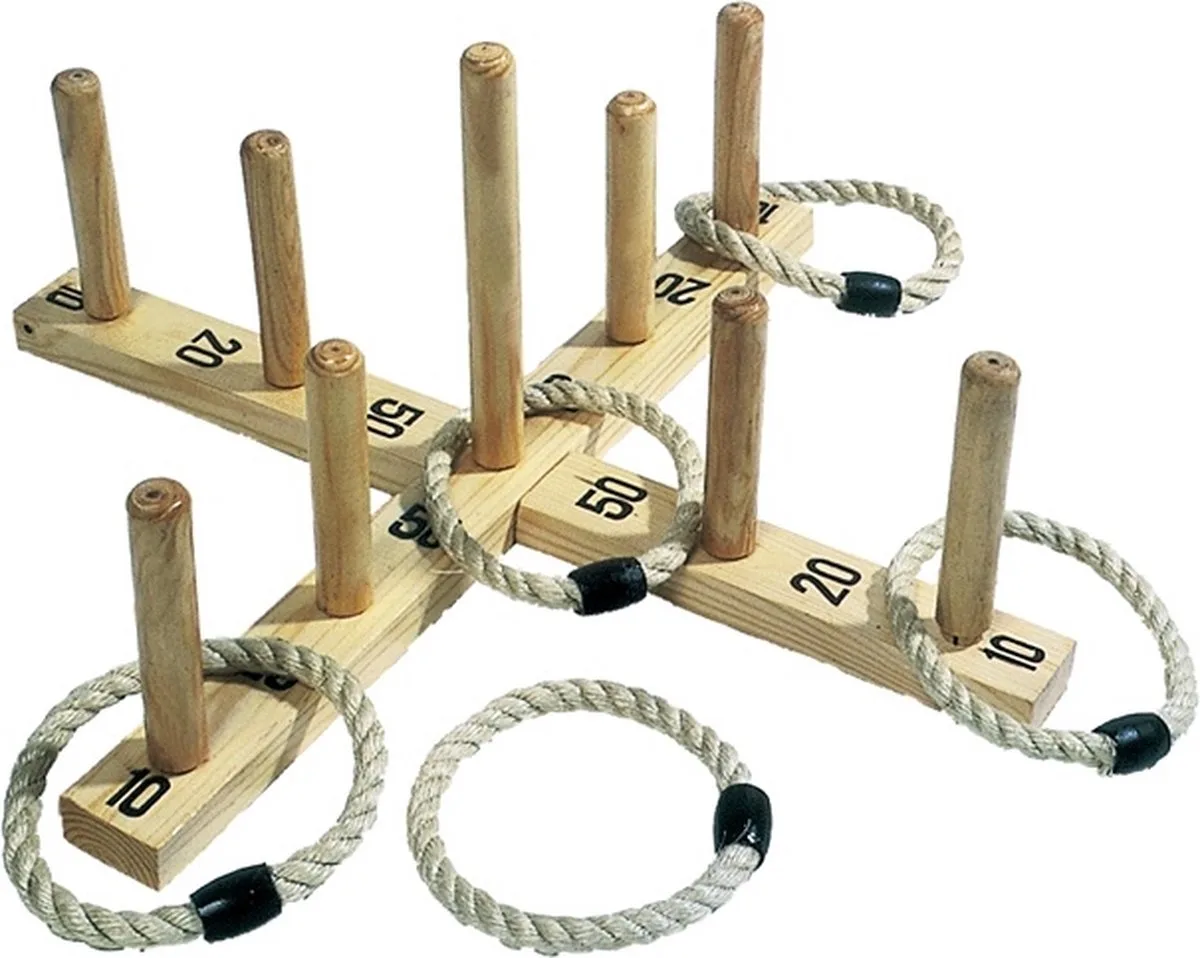 Ringwerpspel - 56X56Cm - In Katoenen Zakje - 3 Jaar van Goki in Meerkleurig – productfoto