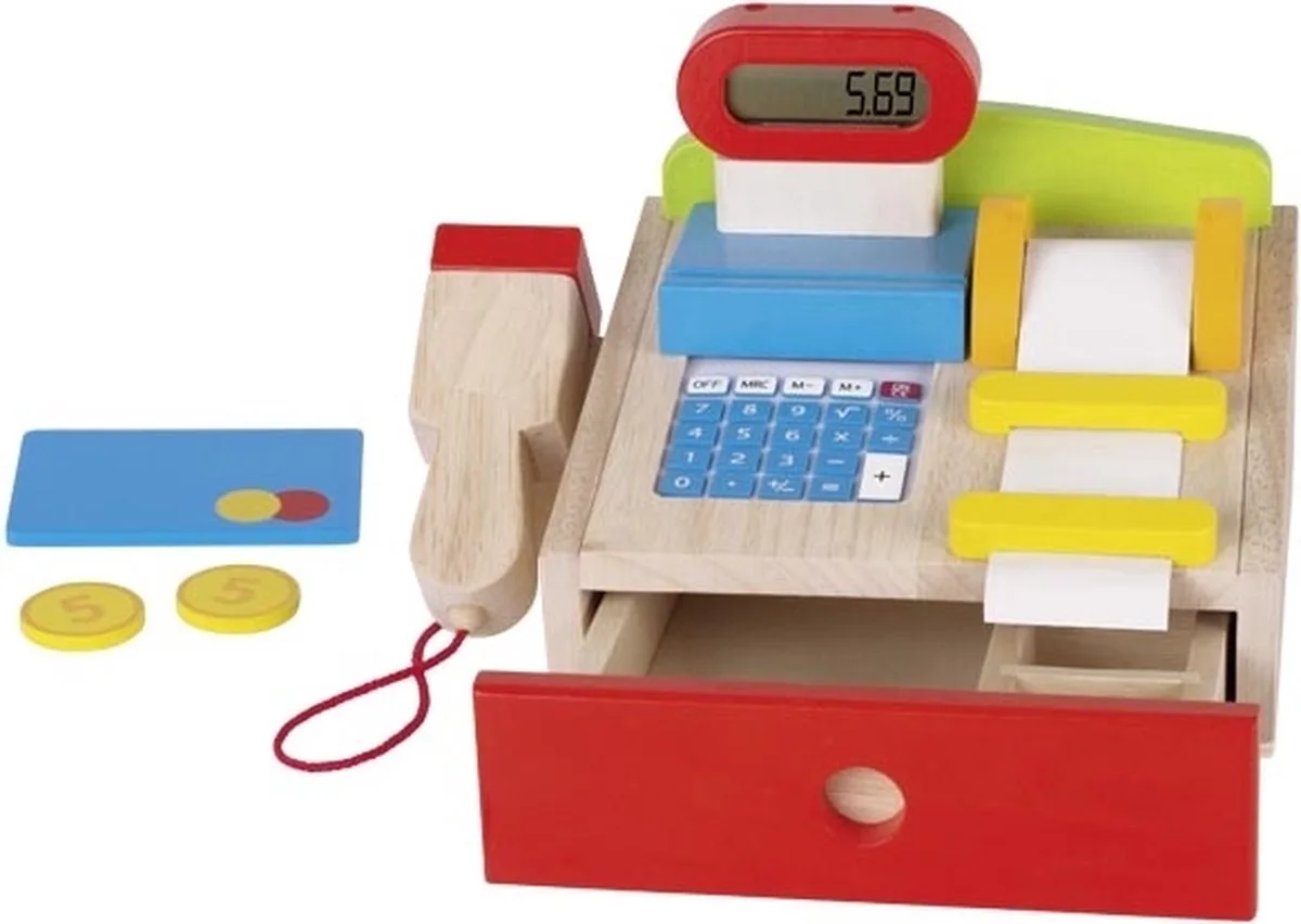 Rollenspel - Winkelkassa - 22X18,5X14Cm - Met Echte Display - 3 Jaar från Goki i Flerfärgad – produktbild