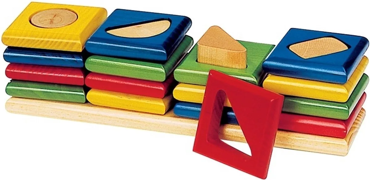 Sorteerbord - Kleuren En Vormen - Hout - Educatief - 2 Jaar van Goki in Meerkleurig – productfoto