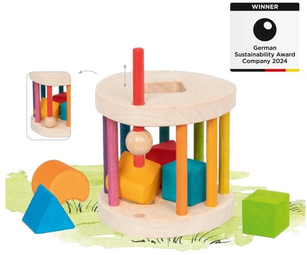 Sorteerdoos - Kleuren - 13X12,5X12,5Cm - Educatief - 1 Jaar de Goki en Multicolore – photo du produit