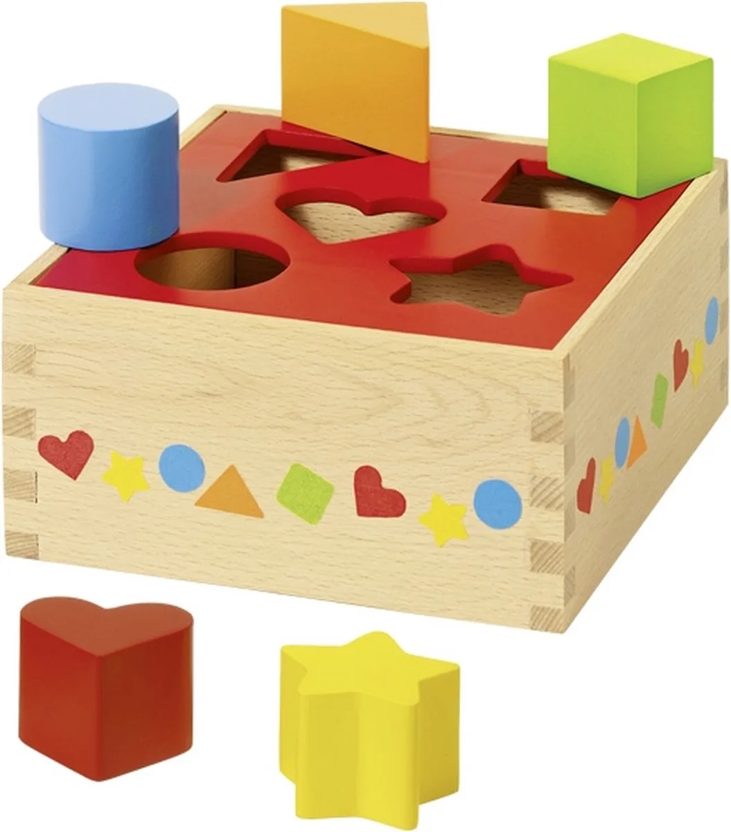 Wooden Sorting Box Basic von Goki in Mehrfarbig – Produktfoto