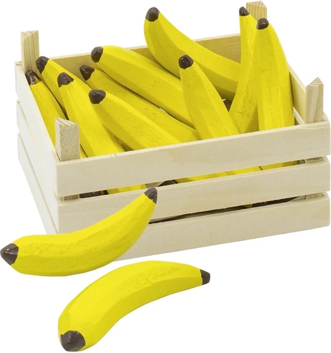 Wooden Bananas in Box 10pcs von Goki in Gelb – Produktfoto