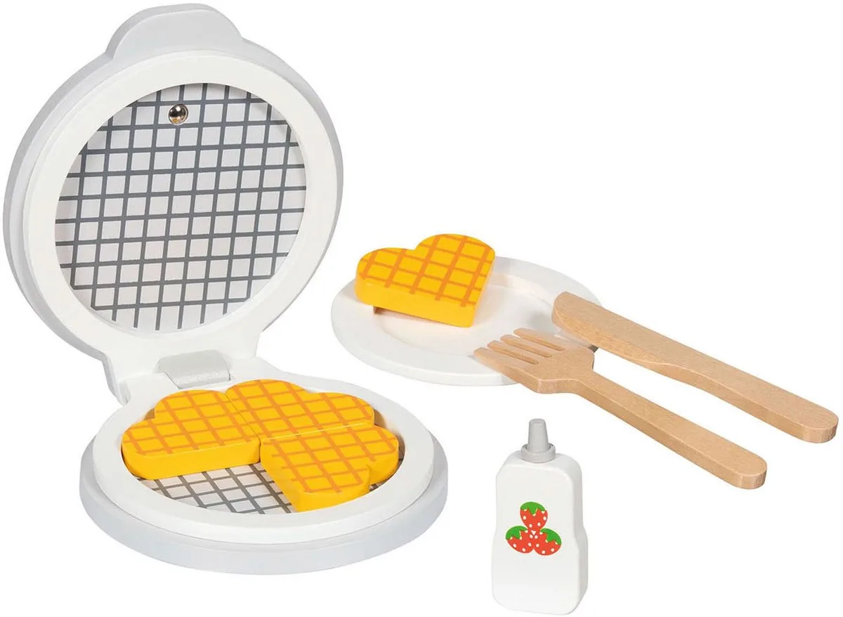 Speelgoedkeuken - Wafelijzer - Hout - 3 Jaar van Goki in Meerkleurig – productfoto