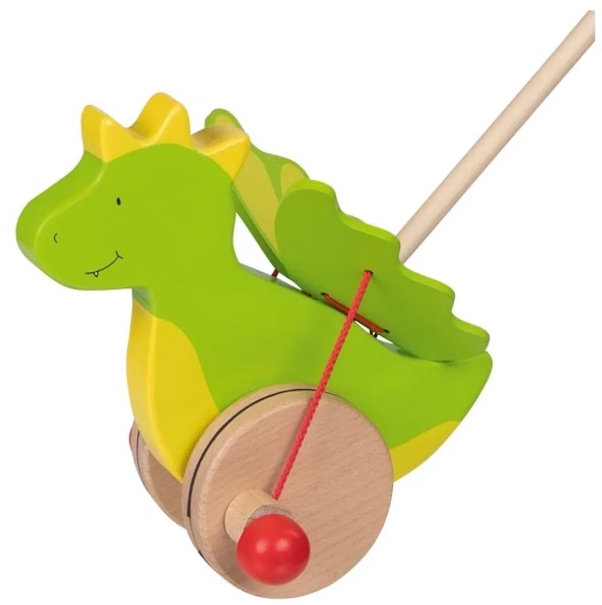Stokroller - Draak van Goki in Groen – productfoto