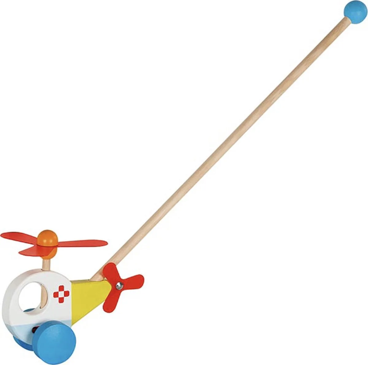 Stokroller - Helicopter van Goki in Meerkleurig – productfoto