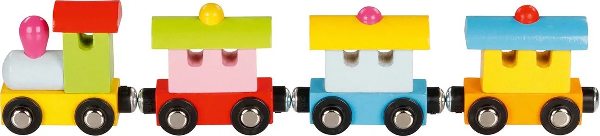 Trein - Turijn - L28Cm - Met Magneetkoppeling - 2 Jaar de Goki en Multicolore – photo du produit
