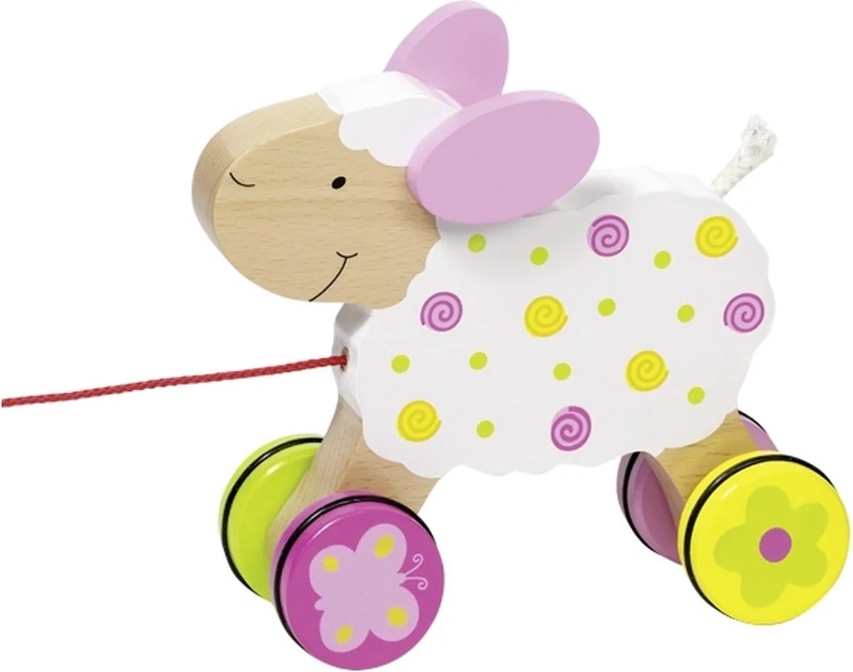 Wooden Draft Animal Sheep von Goki in Mehrfarbig – Produktfoto