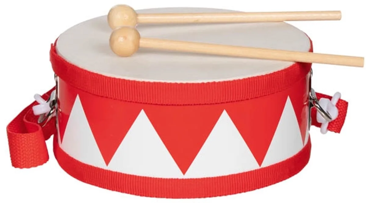 trommel - speelgoed muziekinstrument voor kinderen. by Goki in Red – product photo