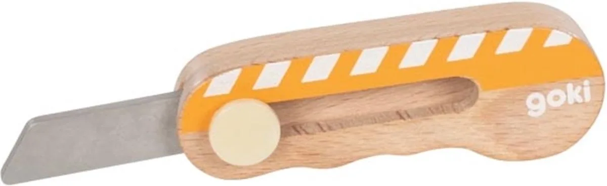 Werktuig: CUTTERMES 10x3,5x1,5cm, 3+ de Goki en Hout – photo du produit