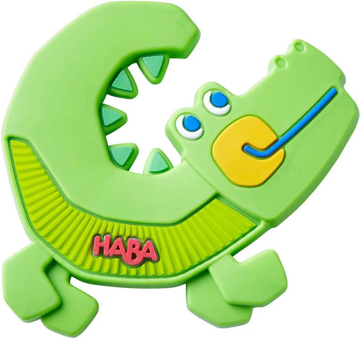 baby [0 jaar +] bijtspeeltje Kroko von HABA in Mehrfarbig – Produktfoto