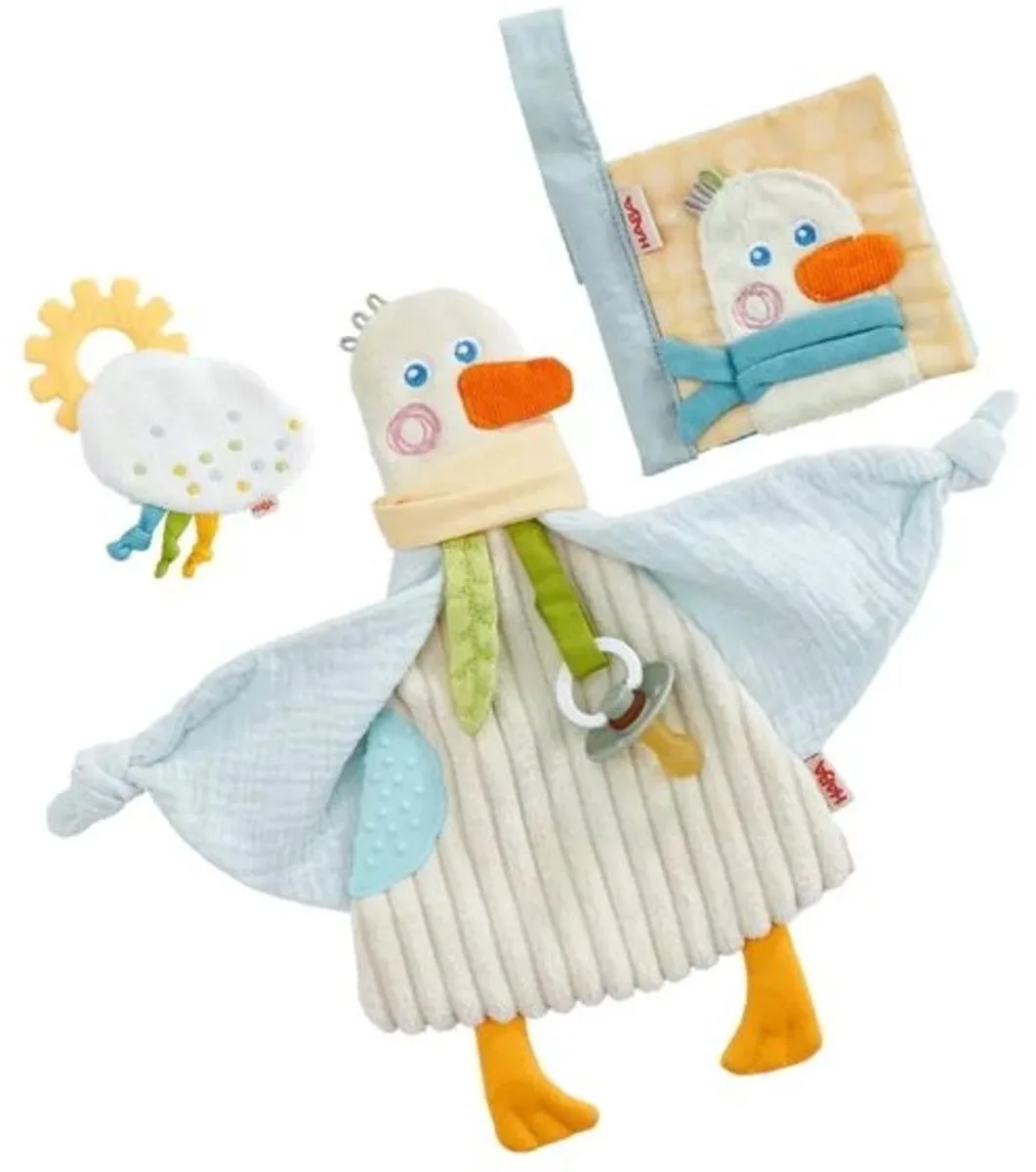 baby speelset gans 3-in-1 - baby speelgoed set. van HABA in Meerkleurig – productfoto