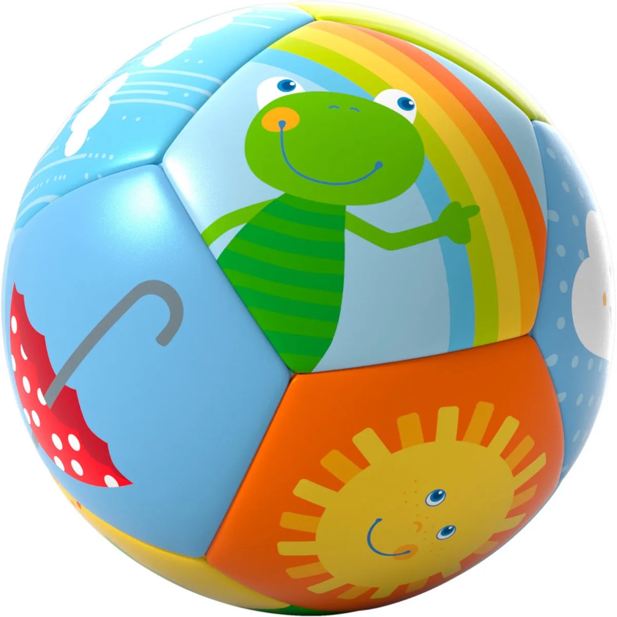 Bal - Babybal - Regenboog - 10cm by HABA in Multicolour – product photo