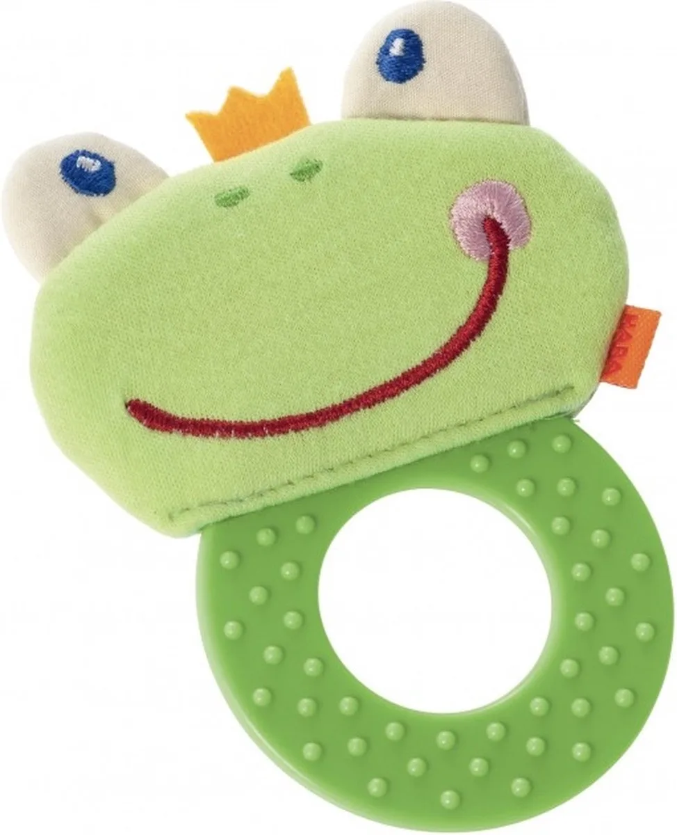 Bijtfiguur Kikker Groen 11,5 Cm van HABA in Meerkleurig – productfoto