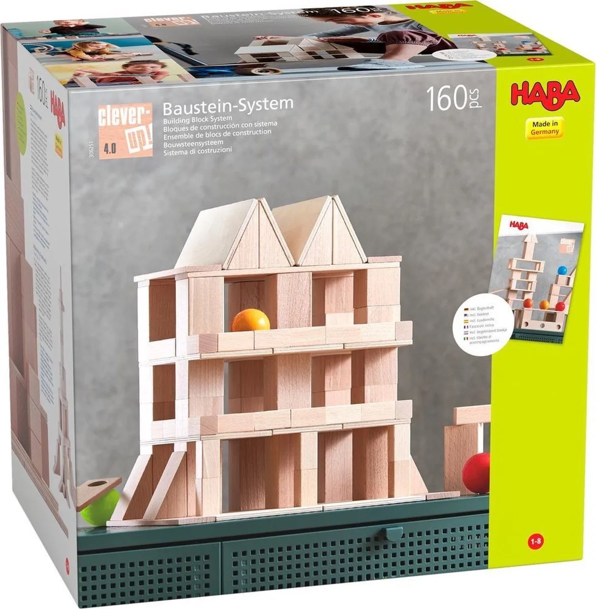 Bouwstenen Clever-up! 4.0 Junior Hout 160-delig von HABA in Mehrfarbig – Produktfoto